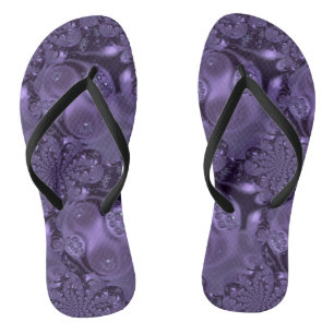 Elegant Royal Paars Liquid Sparkle Teenslippers