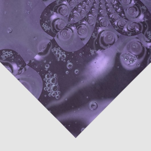 Elegant Royal Paars Liquid Sparkle Tissuepapier (Detail)