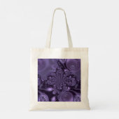 Elegant Royal Paars Liquid Sparkle Tote Bag (Achterkant)
