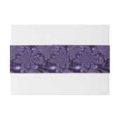 Elegant Royal Paars Liquid Sparkle Uitnodigingen Wikkel (Achterkant Voorbeeld)