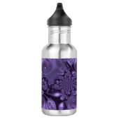 Elegant Royal Paars Liquid Sparkle Waterfles (Rechts)