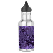 Elegant Royal Paars Liquid Sparkle Waterfles (Links)