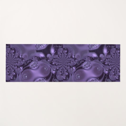 Elegant Royal Paars Liquid Sparkle Yogamat (Voorkant (horizontaal))