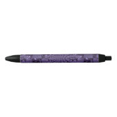 Elegant Royal Paars Liquid Sparkle Zwarte Inkt Pen (Voorkant)