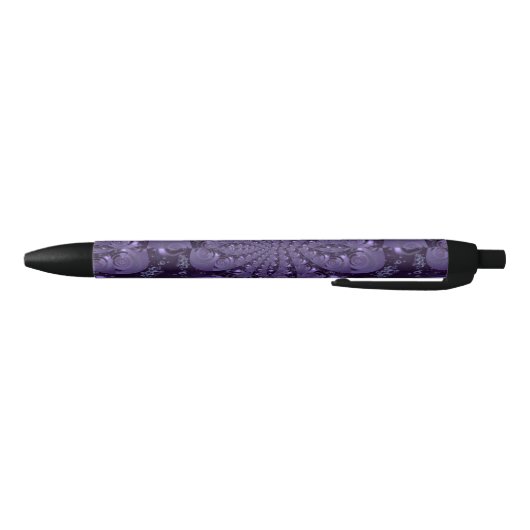 Elegant Royal Paars Liquid Sparkle Zwarte Inkt Pen (Bodem)