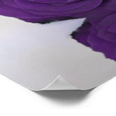 Elegant Royal Paars Roos 10 Table Seating Chart Poster (Hoek)