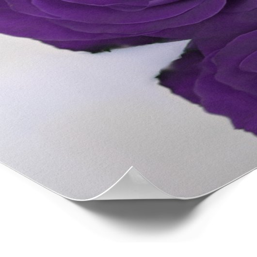 Elegant Royal Paars Roos 10 Table Seating Chart Poster (Hoek)