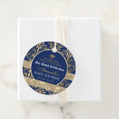 Elegant Royal Prince Baby shower Bedankjes Labels (In situ)