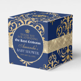 Elegant Royal Prince Baby shower Favor Box Bedankdoosjes