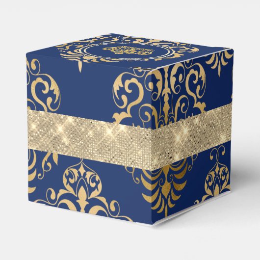 Elegant Royal Prince Baby shower Favor Box Bedankdoosjes (Achterkant)