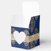 Elegant Royal Prince Baby shower Heart Display Bedankdoosjes (Geopend)