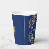 Elegant Royal Prince Baby shower Papieren Bekers (Rechts)