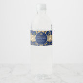 Elegant Royal Prince Baby shower Waterfles Etiket (Voorkant)
