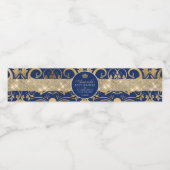 Elegant Royal Prince Baby shower Waterfles Etiket (Enkel label)