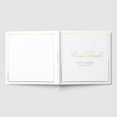 Elegant Royal Scripted Font Wedding Gastenboek (Volledig)