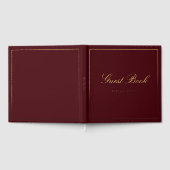 Elegant Royal Scripted Font Wedding Gastenboek (Volledig)