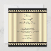 Elegant Royal Sepia Gold Cream Chandelier Party 2 Kaart (Achterkant)