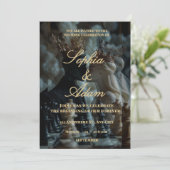 Elegant Royal Wedding Invitation Aankondiging (Staand voorkant)