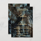 Elegant Royal Wedding Invitation Bedankkaart (Voorkant / Achterkant)