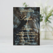 Elegant Royal Wedding Invitation Informatiekaartje (Staand voorkant)