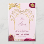 Elegant royal wedding invitation kaart (Voorkant)
