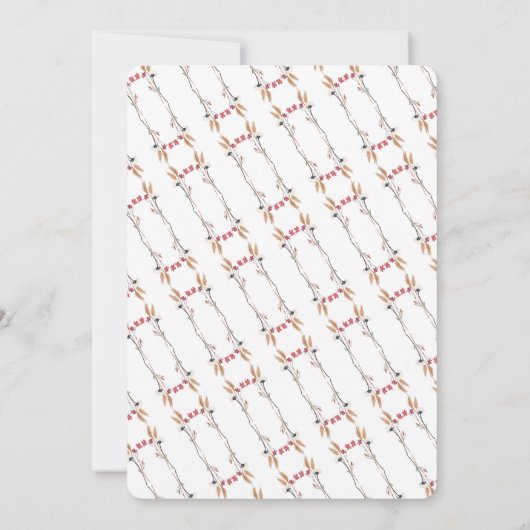 Elegant Royal Wildflower 60 Birthday Party Kaart (Achterkant)