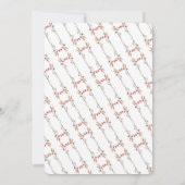 Elegant Royal Wildflower Sweet 16 Birthday Party Kaart (Achterkant)