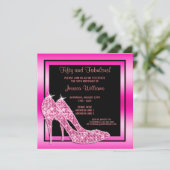 Elegant roze 50 jaar- en Fabulous Birthday Party Kaart (Staand voorkant)