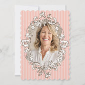 Elegant Roze 50ste verjaardagsfeestje Kaart (Achterkant)