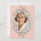 Elegant Roze 70ste verjaardagsfeestje Kaart (Achterkant)