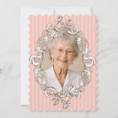 Elegant Roze 80ste verjaardagsfeestje Kaart (Achterkant)