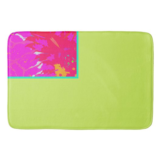 Elegant Roze Abstract Patroon Badmat (Voorkant)