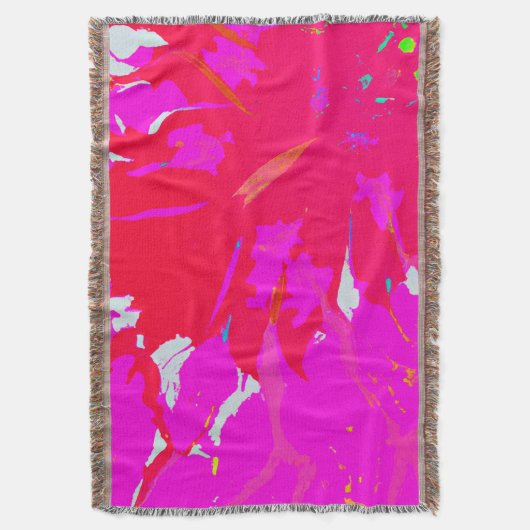 Elegant Roze Abstract Patroon Deken (Voorkant Verticaal)