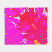 Elegant Roze Abstract Patroon Fleece Deken (Voorkant (Horizontaal))