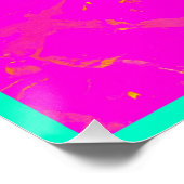 Elegant Roze Abstract Patroon Perfect Poster (Hoek)