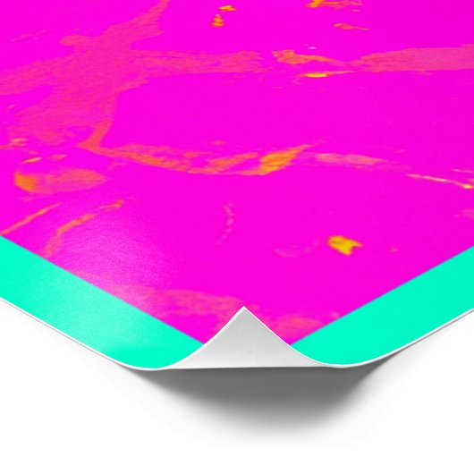 Elegant Roze Abstract Patroon Perfect Poster (Hoek)