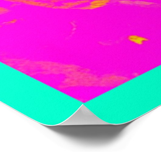 Elegant Roze Abstract Patroon Poster (Hoek)