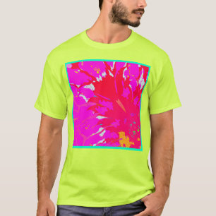 Elegant Roze Abstract Patroon T-shirt
