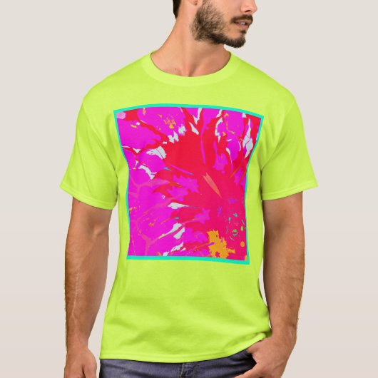 Elegant Roze Abstract Patroon T-shirt (Voorkant)