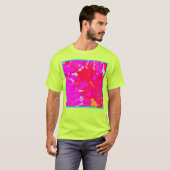 Elegant Roze Abstract Patroon T-shirt (Voorkant volledig)