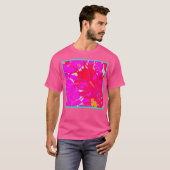 Elegant Roze Abstract Patroon T-shirt (Voorkant volledig)