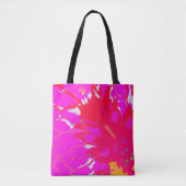 Elegant Roze Abstract Patroon Tote Bag (Voorkant)