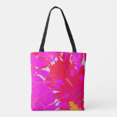 Elegant Roze Abstract Patroon Tote Bag (Achterkant)