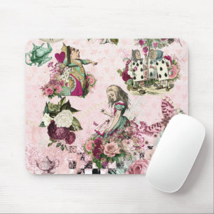 Elegant roze Alice in Wonderland Muismat