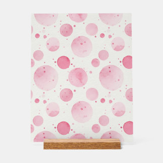 Elegant roze aquarel acryl bord