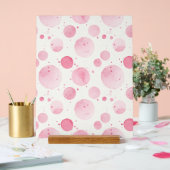 Elegant roze aquarel acryl bord (Huwelijk)