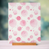 Elegant roze aquarel acryl bord (Neutraal)