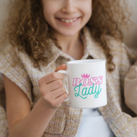 Elegant roze baas Lady Corporate Gift Mok
