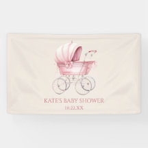 Elegant Roze  Baby Carriage Baby shower