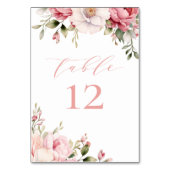 Elegant roze Baby in het Baby shower Bloom Kaart (Achterkant)